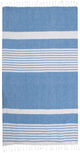 Koc/ręcznik eko ELLA HAMAM 145x250cm, niebieski