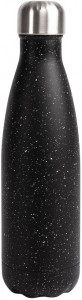 NILS STEEL BOTTLE BLACK/WHITE 12/24H, 50CL