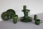 COFFEE & MORE TEA MUG, 2-PCS GREEN