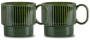 COFFEE & MORE TEA MUG, 2-PCS GREEN