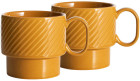 Kubek do herbaty COFFEE & MORE 2-szt, żółty