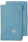 Serwetka EDEN denim, 2-szt, niebieski