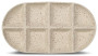 DITTE SERVING PLATE LARGE, BEIGE/BORDEAUX