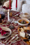 EDITH TABLECLOTH, BORDEAUX