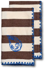 NAPKIN BUBBA OYSTER 2PCS/SET, BROWN