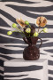 VASE CRUMPLE, BROWN