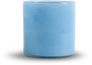 CANDLE HOLDER CALORE M, LIGHT BLUE