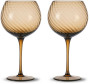 WINE GLASS OPACITY 2PCS/SET, BROWN